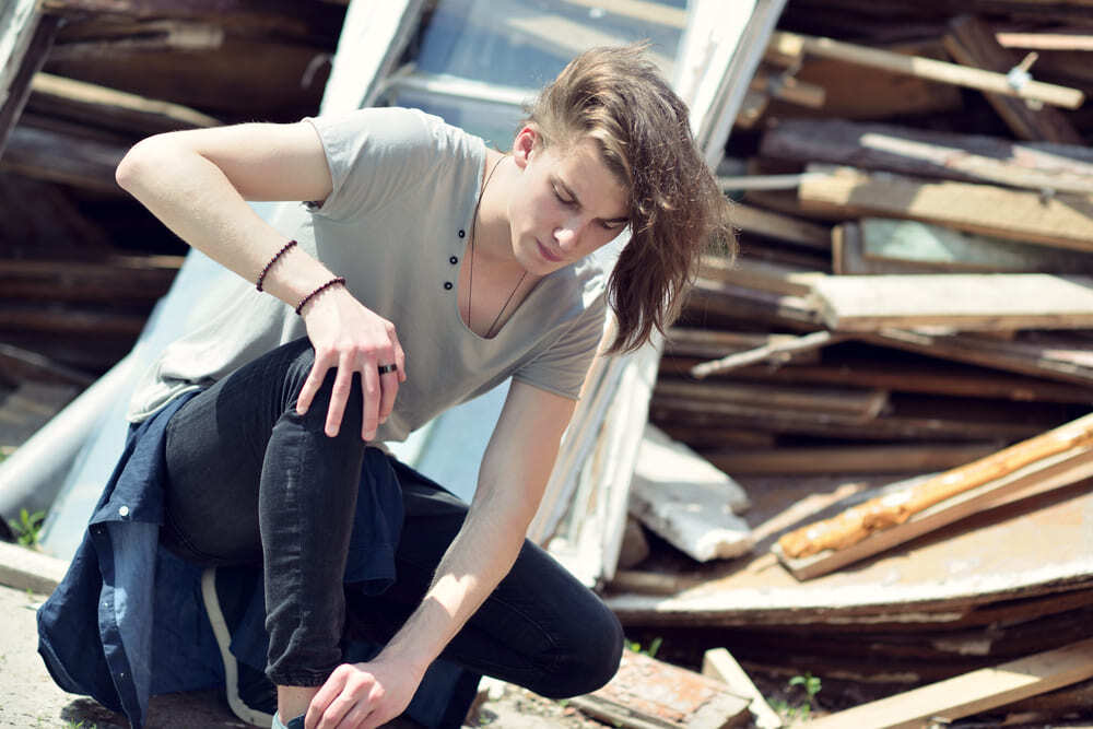 Injured by Falling Debris